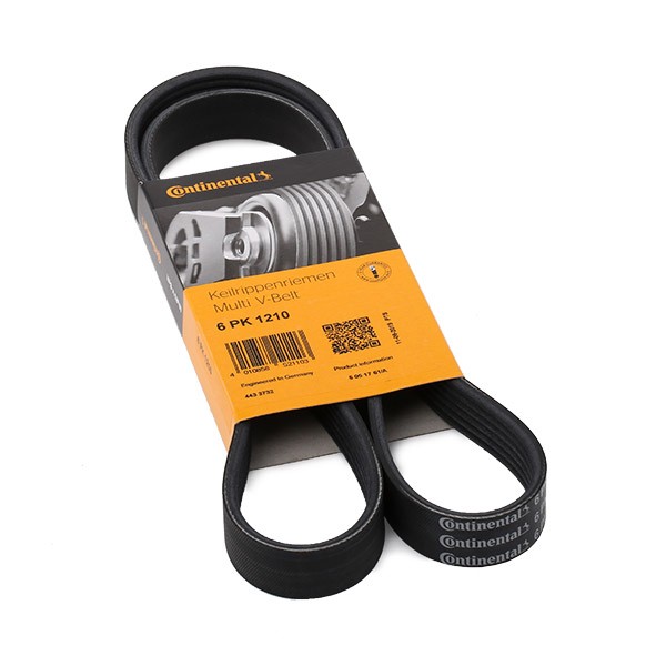CONTITECH Courroie Trapézoïdale à Nervures 6PK1210 RENAULT,NISSAN,TOYOTA,CLIO II BB0/1/2_, CB0/1/2_,
