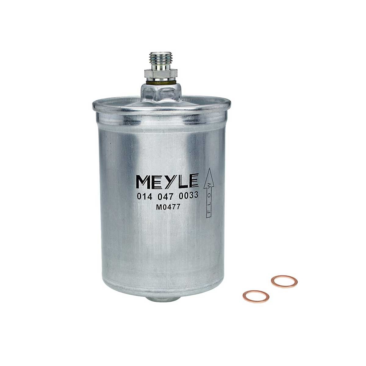 Image of MEYLE Filtro Carburante ORIGINAL Quality 014 047 0033 Filtro Combustibile MERCEDES-BENZ,Stufenheck (W124),C-Klasse Limousine (W202),Stufenheck (W123)009