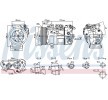 RENAULT Kadjar (HA_, HL_) Air conditioning compressor 72521757 NISSENS 891017 original catalogue