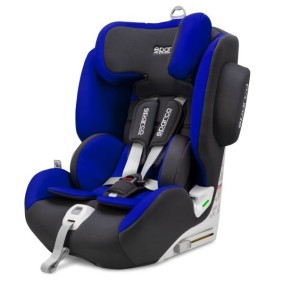 SPARCO SK1000I Child safety seat i-Size SK1000IBL with Isofix, 9-36 kg, Blue/black, with impact shield, i-Size