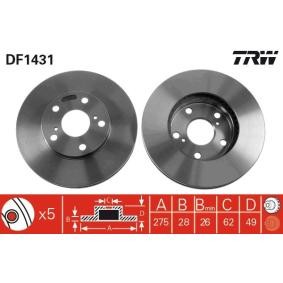 TRW DF1428 Rotores de Discos de Frenos