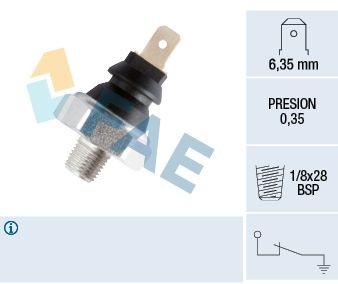FAE  11610 Interruptor de control de la presión de aceite