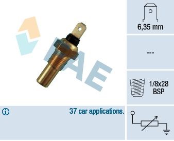 FAE  31630 Sensore, Temperatura refrigerante
