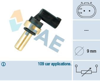 FAE  32705 Sensor, temperatura del refrigerante