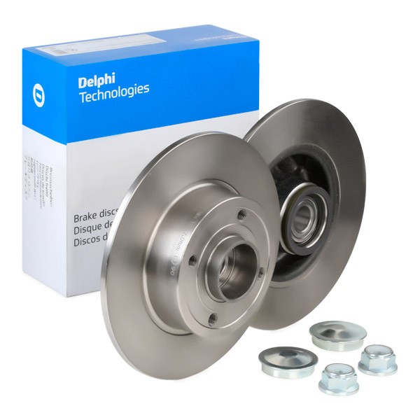 DELPHI Disques De Frein BG9028RS Frein à Disque,Disque de frein RENAULT,CLIO II BB0/1/2_, CB0/1/2_,C
