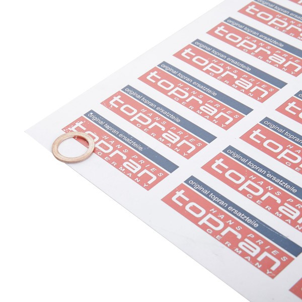 Image of TOPRAN Guarnizione Tappo Coppa Olio Rame 104 474 Anello tenuta, Vite spurgo olio VW,AUDI,OPEL,Polo Schrägheck (6R1, 6C1),POLO (9N_),GOLF III (1H1)009