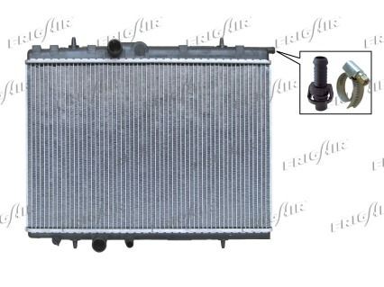 FRIGAIR  0103.3058 Radiador, refrigeración del motor Malla radiador: 380 x 556 x 16 mm