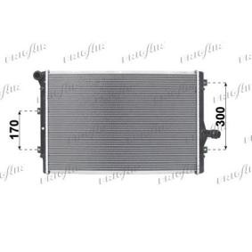 Radiador, refrigeración del motor Malla radiador: 650 x 420 x 32 mm con OEM número 3C0.121.253 K