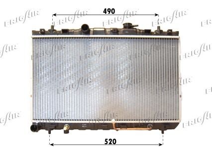 FRIGAIR  0128.3100 Chladič, chlazení motoru Rozměry mřížky chladiče: 670 x 375 x 20 mm