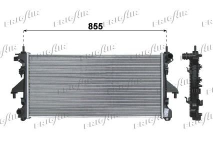 FRIGAIR  0204.2035 Radiador, refrigeración del motor Malla radiador: 780 x 375 x 26 mm