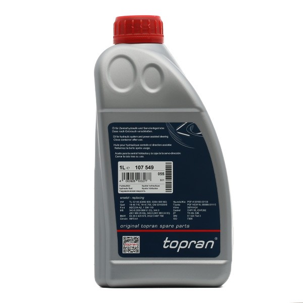 Zentralhydrauliköl TOPRAN 107549 Erfahrung