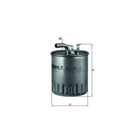 Kraftstofffilter A61-109-20601 MAHLE ORIGINAL KL100/2