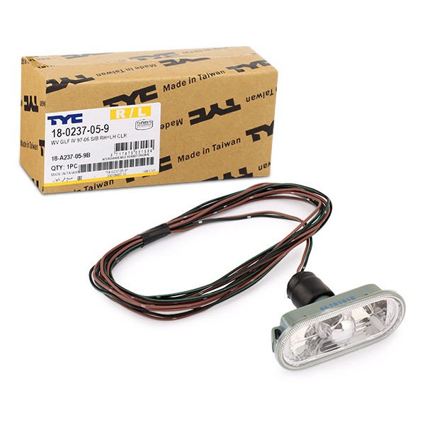 TYC Clignotant 18-0237-05-9 Feu Clignotant VW,SKODA,SEAT,GOLF IV 1J1,POLO 9N_,POLO 6N2,PASSAT 3B3,TR