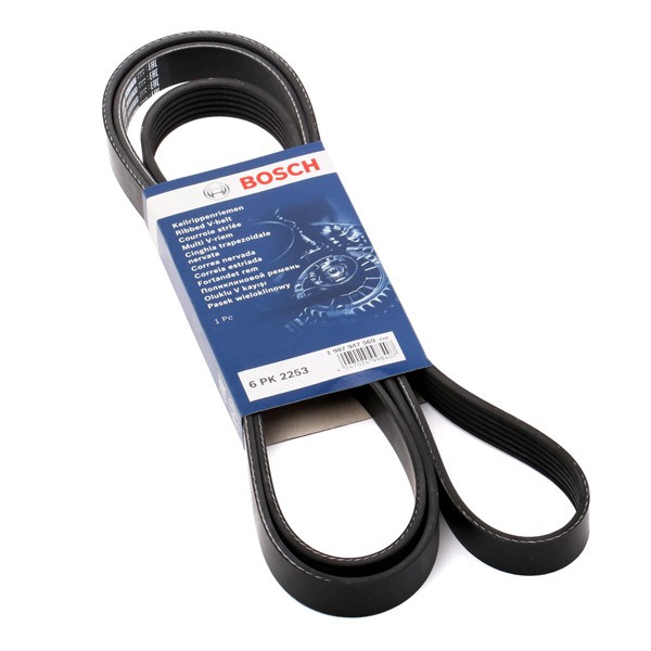 BOSCH Courroie Trapézoïdale à Nervures 1 987 947 569 MERCEDES-BENZ,MAZDA,SSANGYONG,CLASE C W203,CLAS