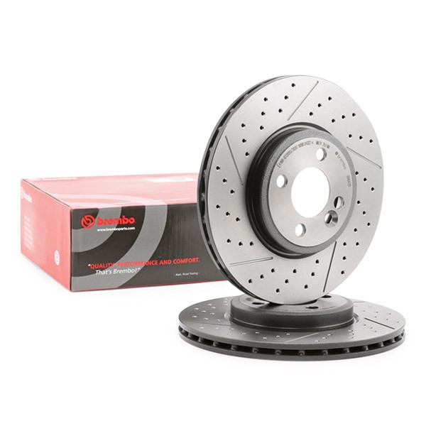 BREMBO Disques De Frein 09.A047.21 Frein à Disque,Disque de frein MINI,MINI R50, R53,MINI R56,MINI D