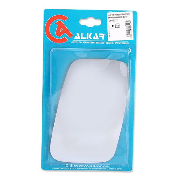 ALKAR Vitre-miroir, unité de vitreaux 9502527 VOLVO,V40 Ranchera familiar VW,S80 I TS, XY,V70 I LV,S