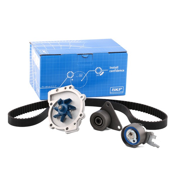 SKF Pompe à Eau + Kit De Distribution VKMC 06038 Pompe à eau + kit de courroie de distribution FORD,