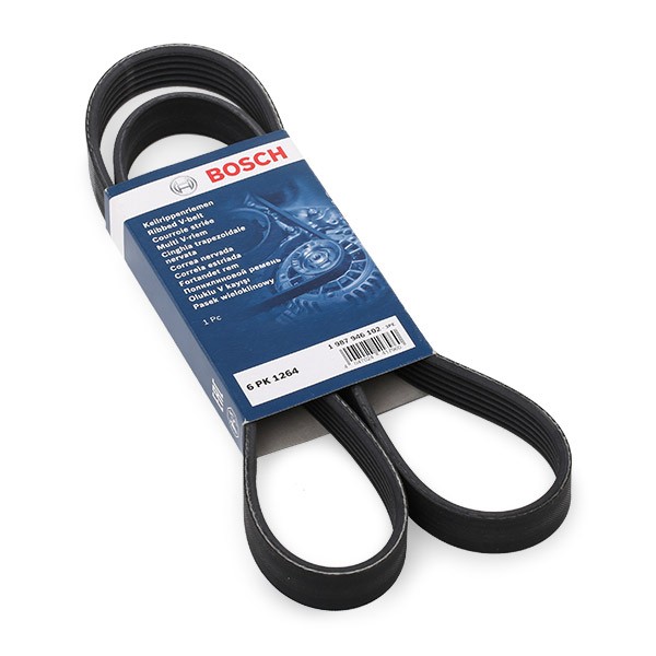 BOSCH Courroie Trapézoïdale à Nervures 1 987 946 102 NISSAN,VW,AUDI,NAVARA D40,GOLF IV 1J1,TRANSPORT