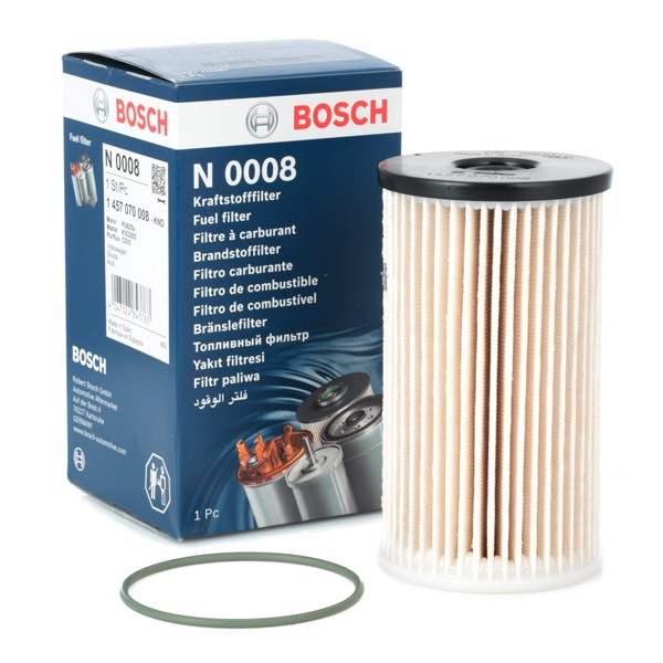 BOSCH Filtre à Carburant 1 457 070 008 Filtre Fuel VW,SKODA,AUDI,TOURAN 1T1, 1T2,TIGUAN 5N_,PASSAT 3