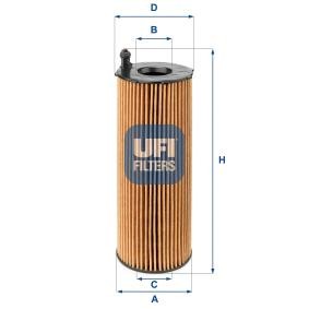 Oliefilter motor UFI 25.105.00