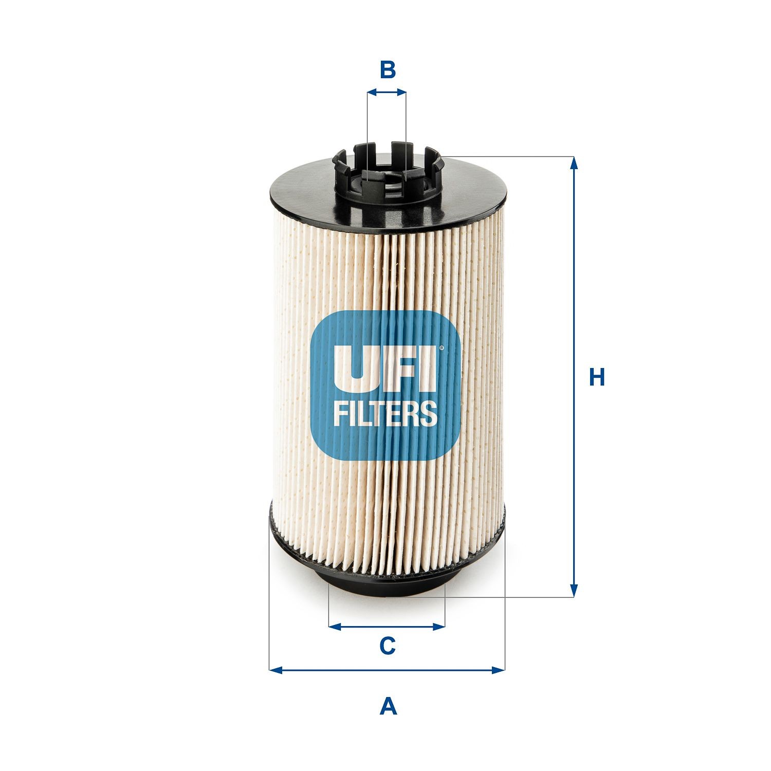 UFI  26.011.00 Filtro carburante Alt.: 172mm