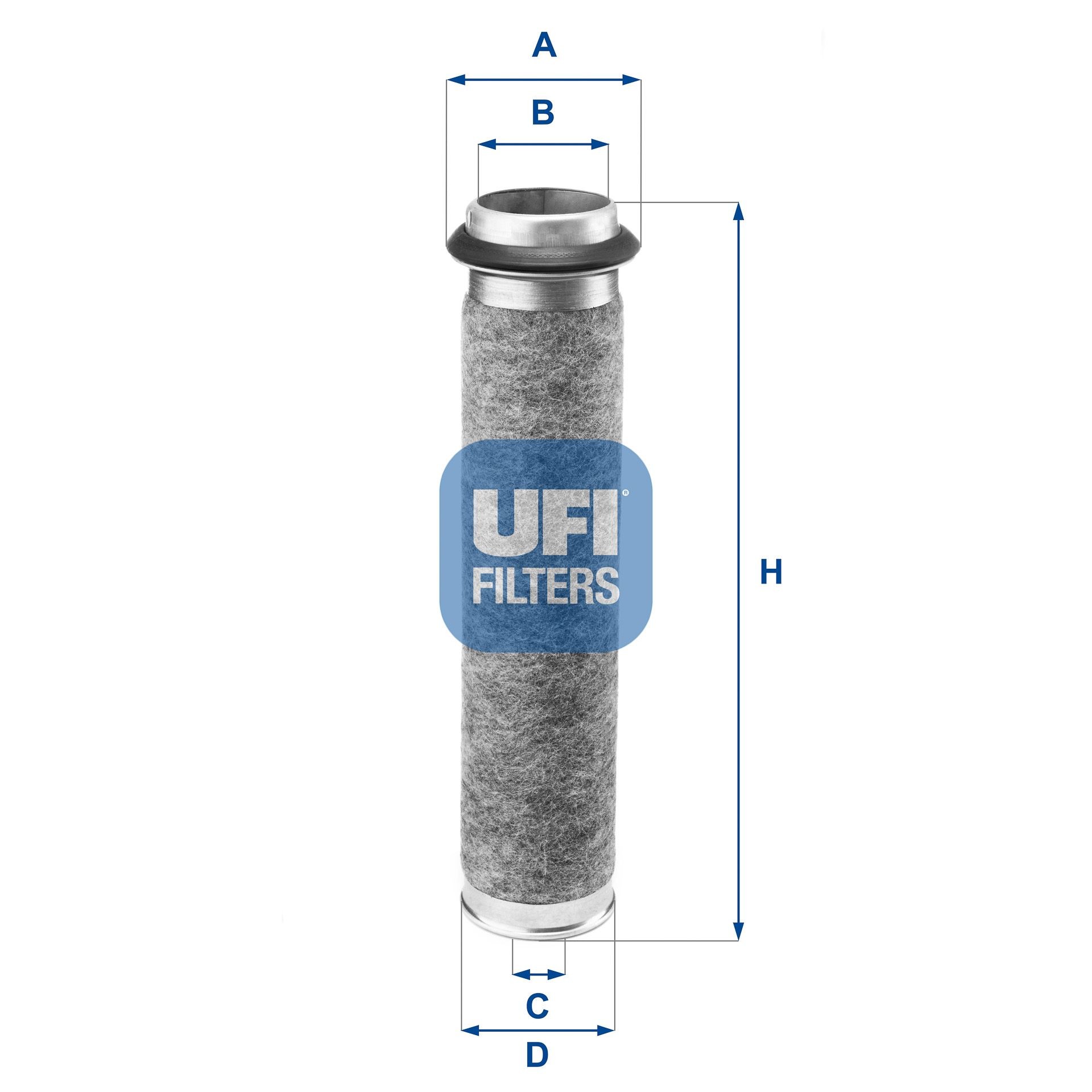 UFI  27.166.00 Filtre à air Hauteur: 284, 284,0mm