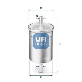 Kraftstofffilter 1567.A5 UFI 31.710.00