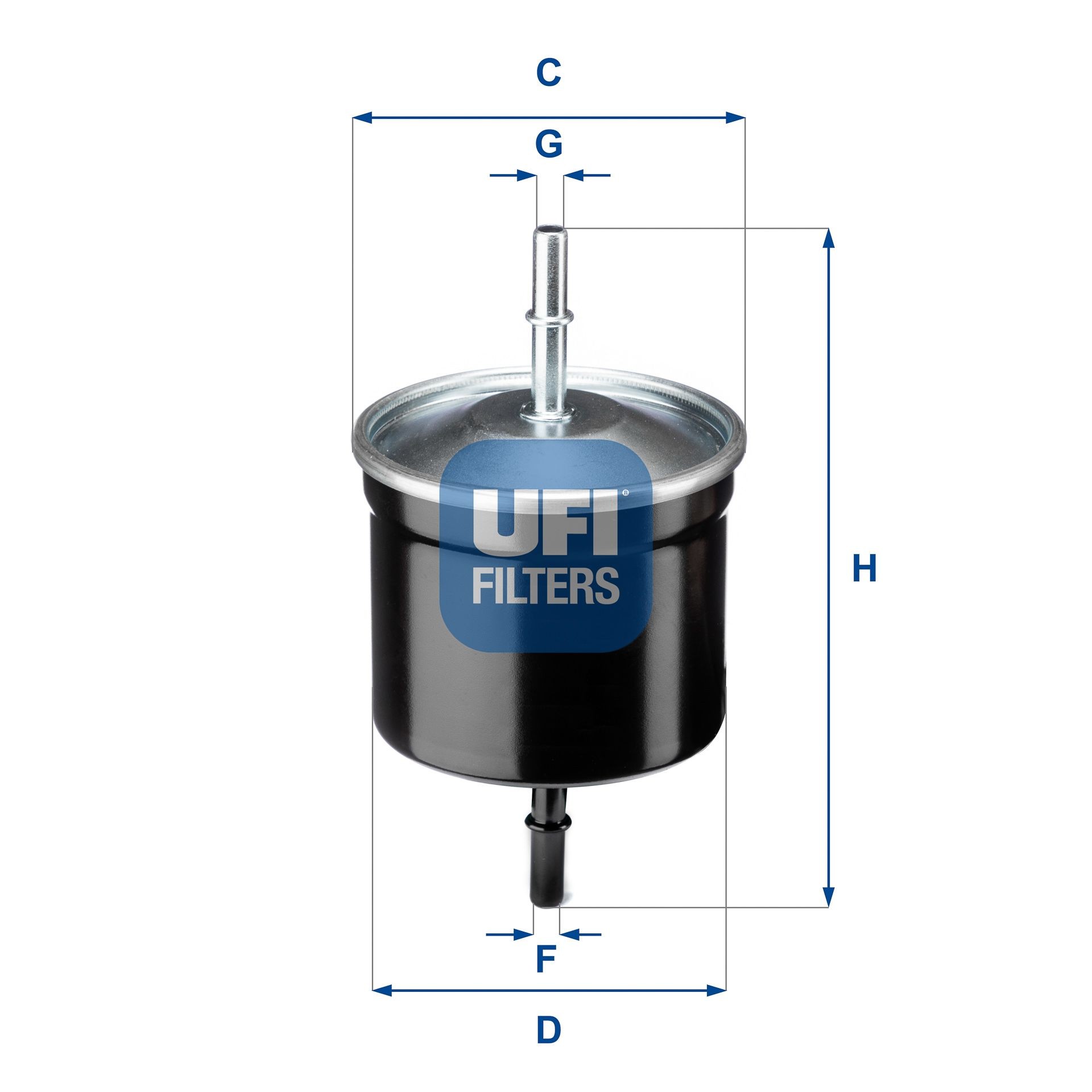 UFI  31.811.00 Kraftstofffilter Höhe: 163,5mm