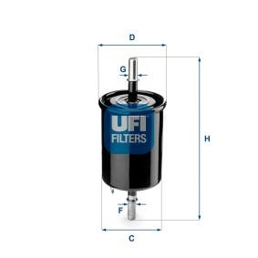 Filtro de combustible UFI 31.843.00
