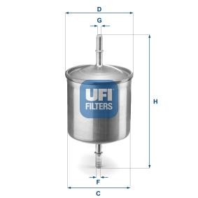 UFI 31.846.00 Filtro carburante