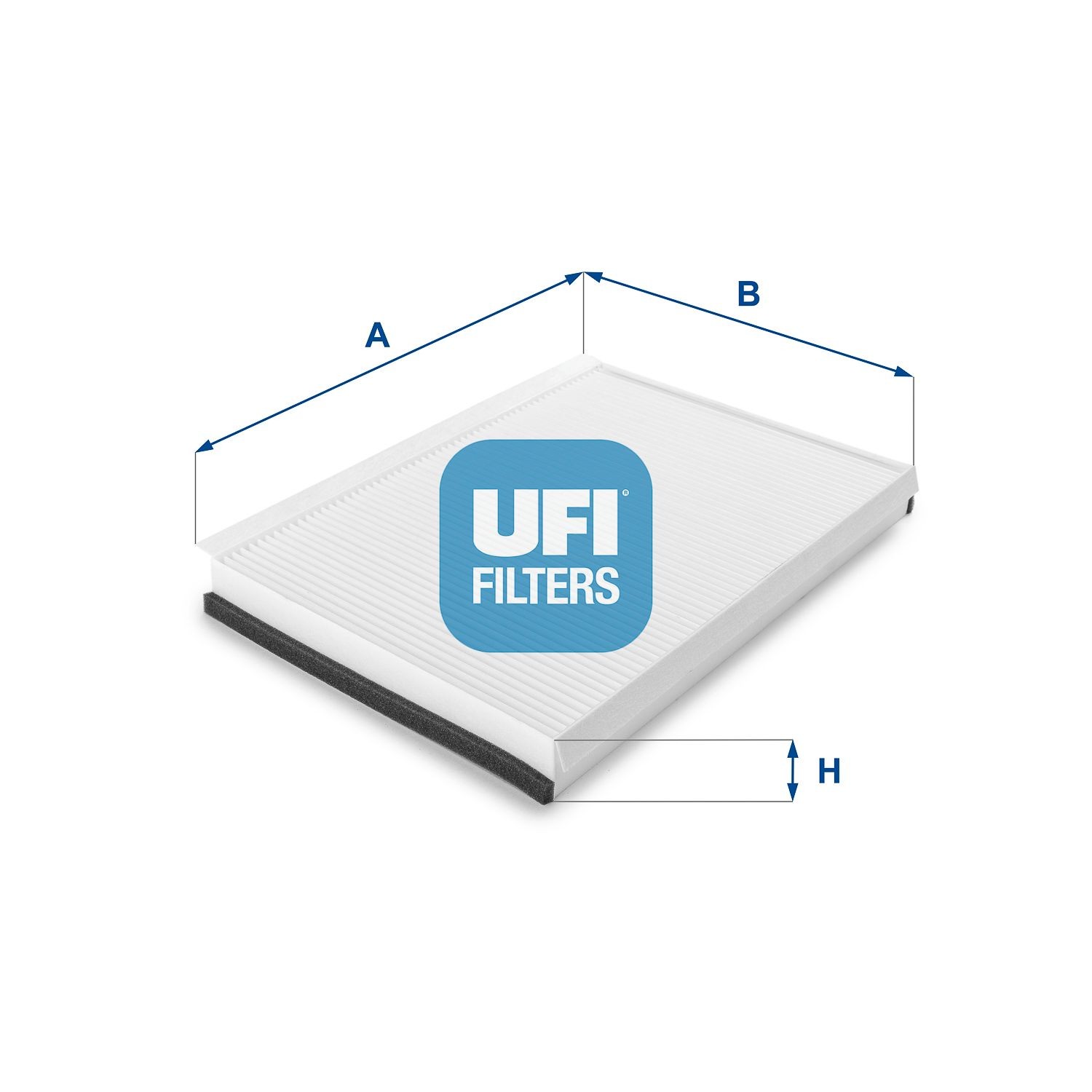UFI  53.137.00 Filtro de habitáculo Long.: 365mm, Ancho: 246mm, Altura: 35mm