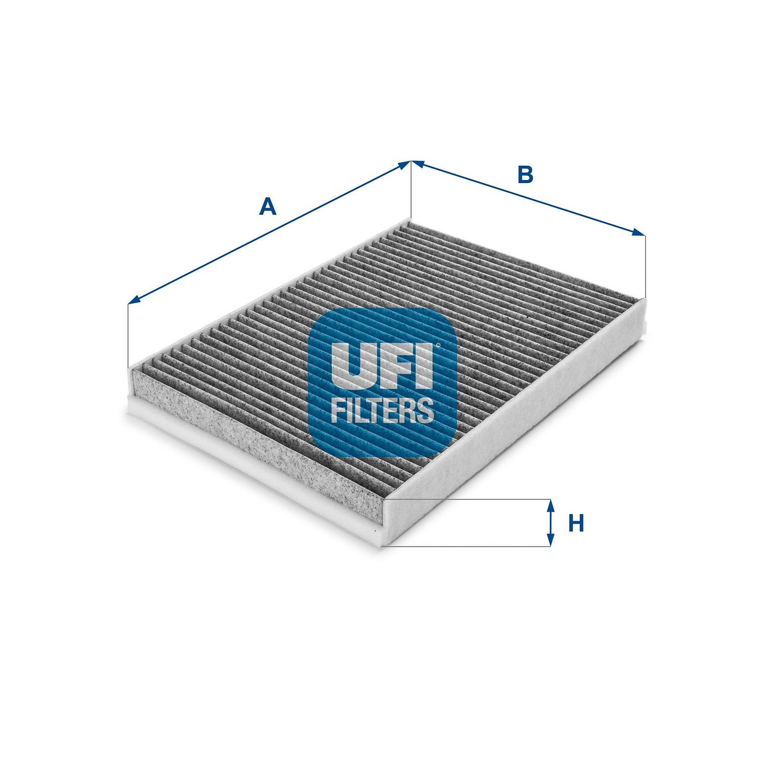 UFI  54.143.00 Innenraumfilter Länge: 292mm, Breite: 198,5mm, Höhe: 30mm