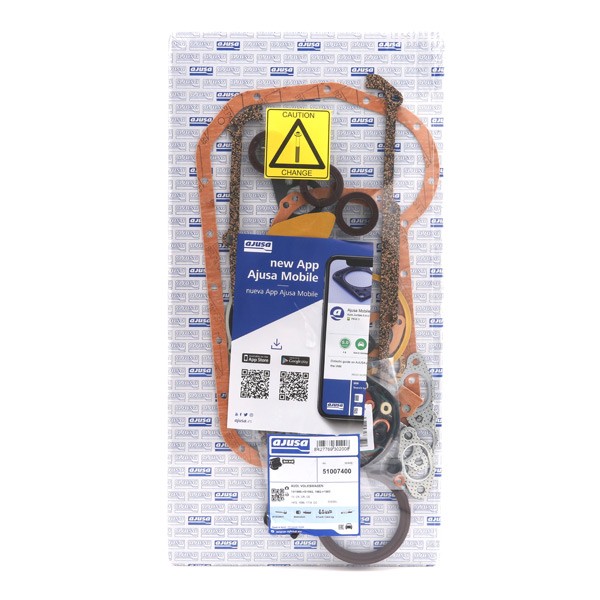 AJUSA Jeu complet de joints d'étanchéité, moteur 51007400 VW,AUDI,GOLF II 19E, 1G1,GOLF I 17,TRANSPO