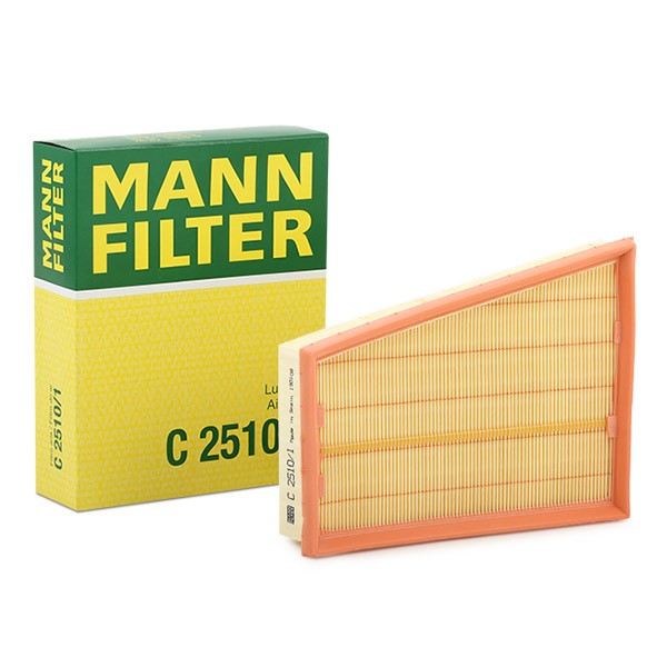 Image of MANN-FILTER Filtro aria Cartuccia filtro C 2510/1 Filtro dell'aria,Filtro aria motore MERCEDES-BENZ,RENAULT,CITAN Kasten (415)