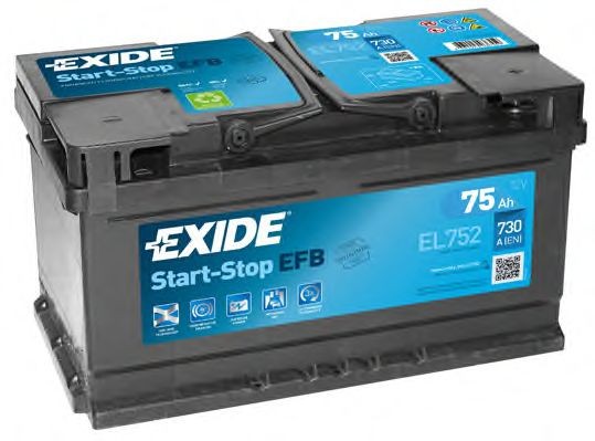 Autobatterie EL752 EXIDE EL752 (110EFB) in Original Qualität