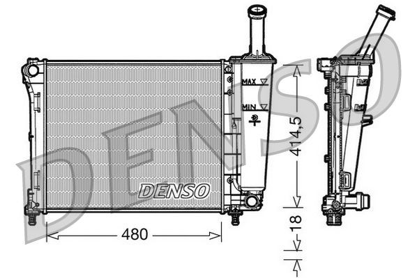 DENSO  DRM09161 Radiatore motore