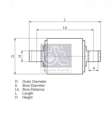 Kit riparazione, Braccio oscillante DT Spare Parts 1.32519 valutazione