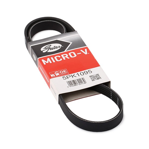 GATES Courroie Trapézoïdale à Nervures 5PK1095 VOLVO,FORD,XC60,V60,XC70 II,S80 II AS,S60 II,V70 III