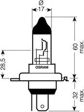 OSRAM 62203 Glödlampa, fjärrstrålkastare