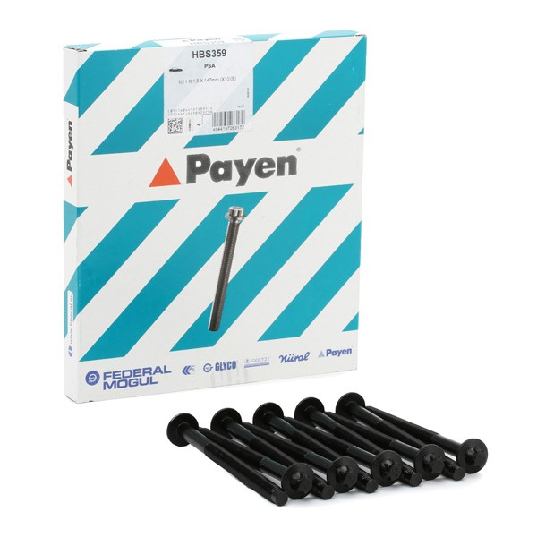 PAYEN Jeu De Vis De Culasse HBS359 Jeu de boulons de culasse de cylindre FIAT,VOLVO,OPEL,SCUDO 270_,