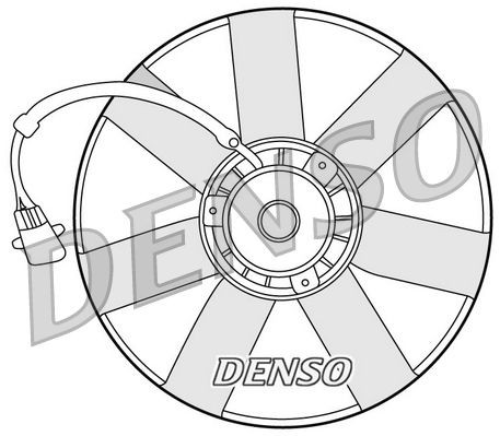 DENSO  DER32002 Вентилатор за охлаждане на двигателя
