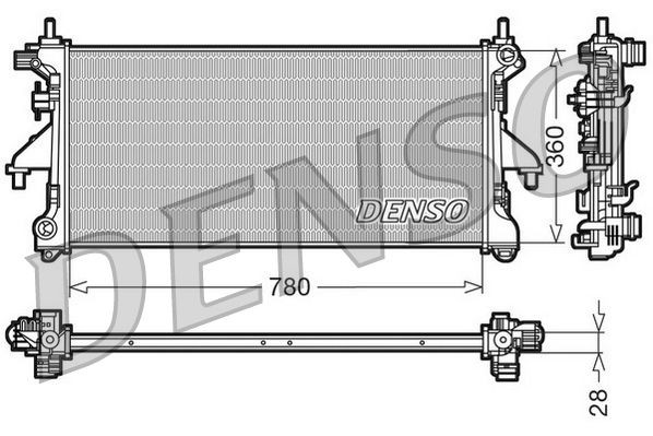 DENSO  DRM21101 Radiador, refrigeración del motor