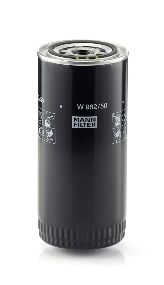 MANN-FILTER  W 962/50 Ölfilter Ø: 93mm, Außendurchmesser 2: 71,6mm, Ø: 93mm, Innendurchmesser 2: 62,5mm, Höhe: 210mm