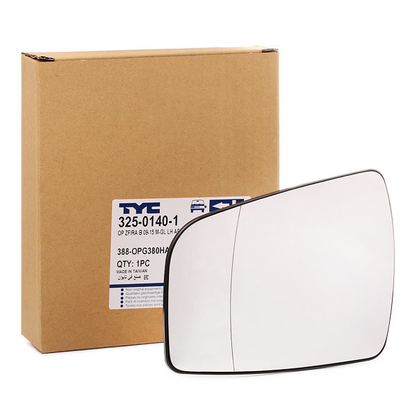 TYC Miroir De Rétroviseur 325-0140-1 Glace Retroviseur,Verre De Rétroviseur OPEL,ZAFIRA B A05
