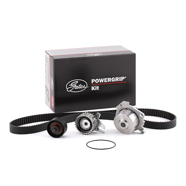 GATES Pompa Acqua + Kit Cinghia Distribuzione con pompa acqua KP15653XS Pompa Acqua + Kit Cinghie Dentate,Pompa ALFA ROMEO,147 (937),156 (932)