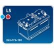 OEM Starterbatterie L5 AGM ED IPSA TME92