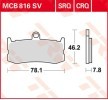 OEM Brake pad set TRW MCB816SRQ