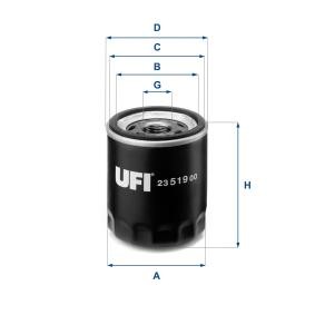 Palivový filtr UFI 23.519.00