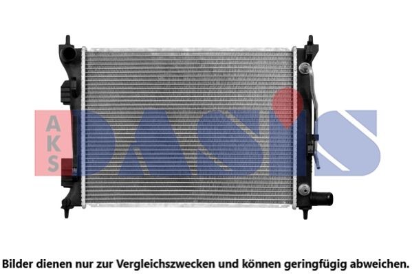 AKS DASIS  560069N Chladič, chlazení motoru Rozměry mřížky chladiče: 500x385x14