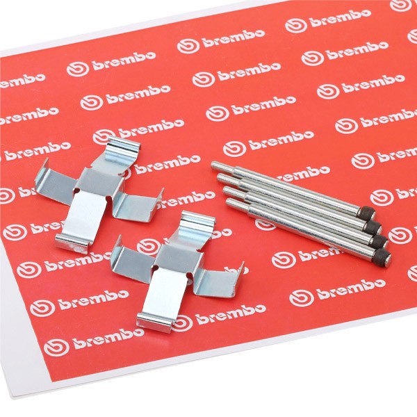 BREMBO Kit d'accessoires, plaquette de frein à disque A 02 210 VW,PORSCHE,ALFA ROMEO,TRANSPORTER III